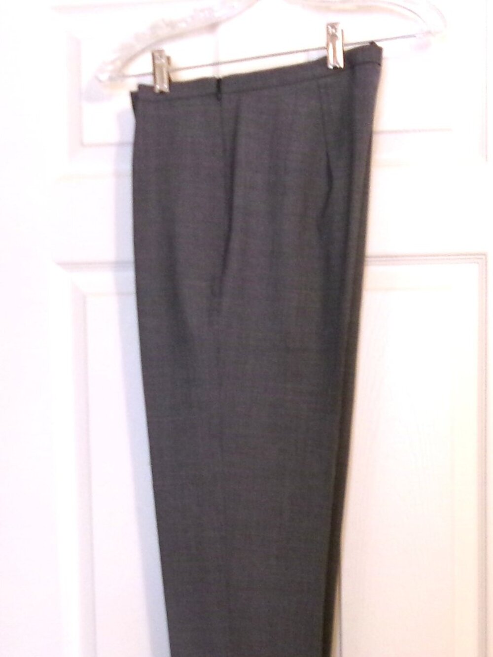 Women's BROOKS BROTHERS Gray Wool & Spandex Slacks or pants Size 4
